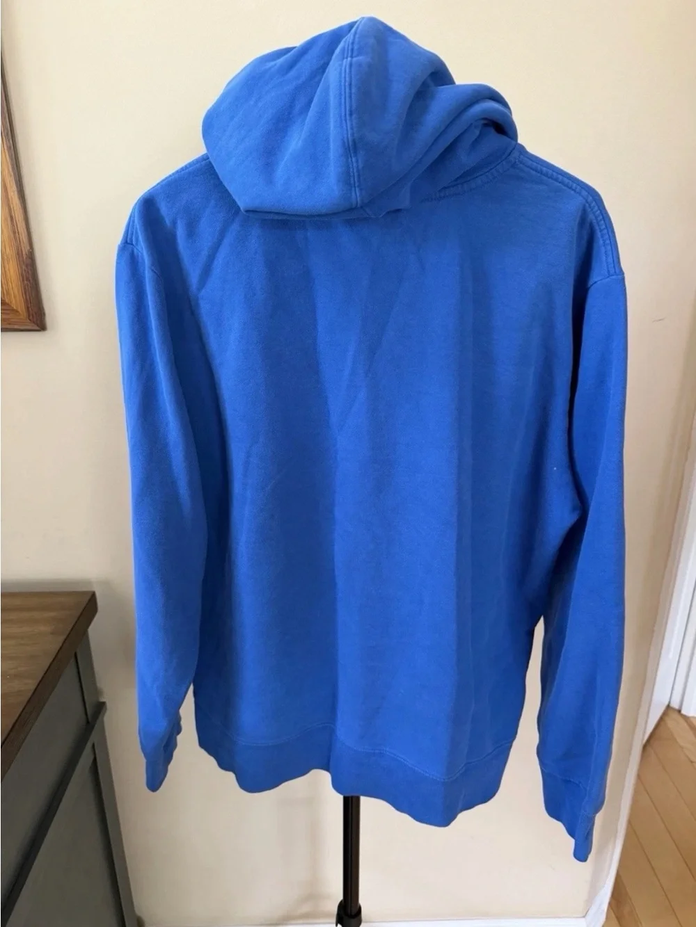 The North Face Blue Hoodie Mens XL Pullover Sweatshirt Logo Pocket
